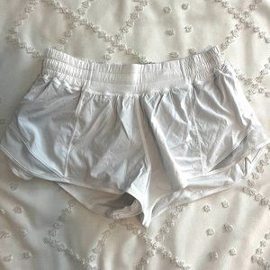 Lululemon White Hotty Hot Shorts